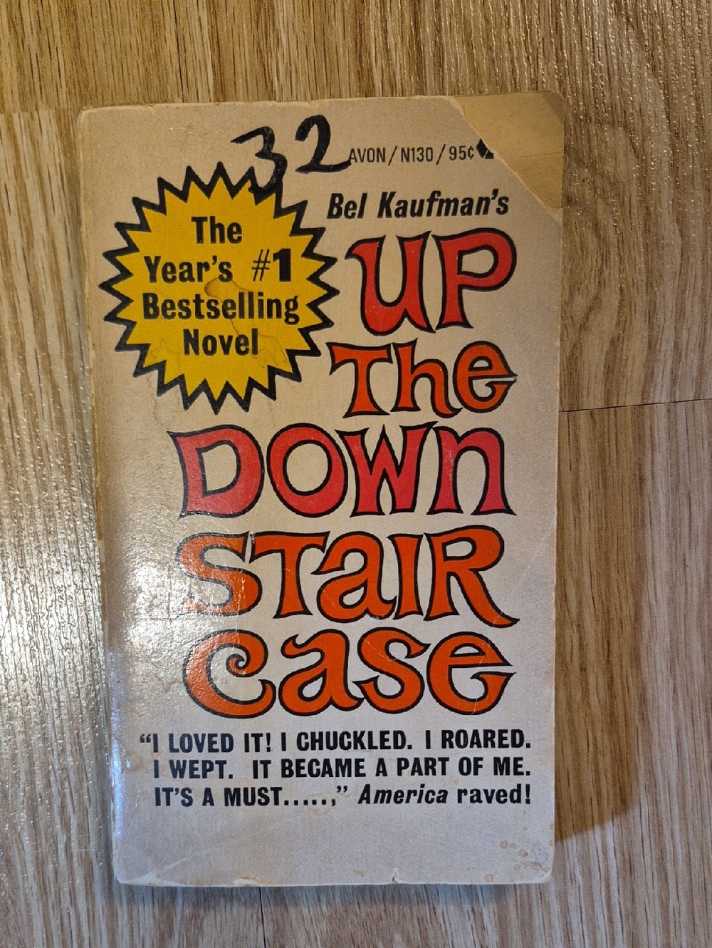 💥5/35 Vintage Avon Paperback Up The Down Staircase By Bel Kaufman